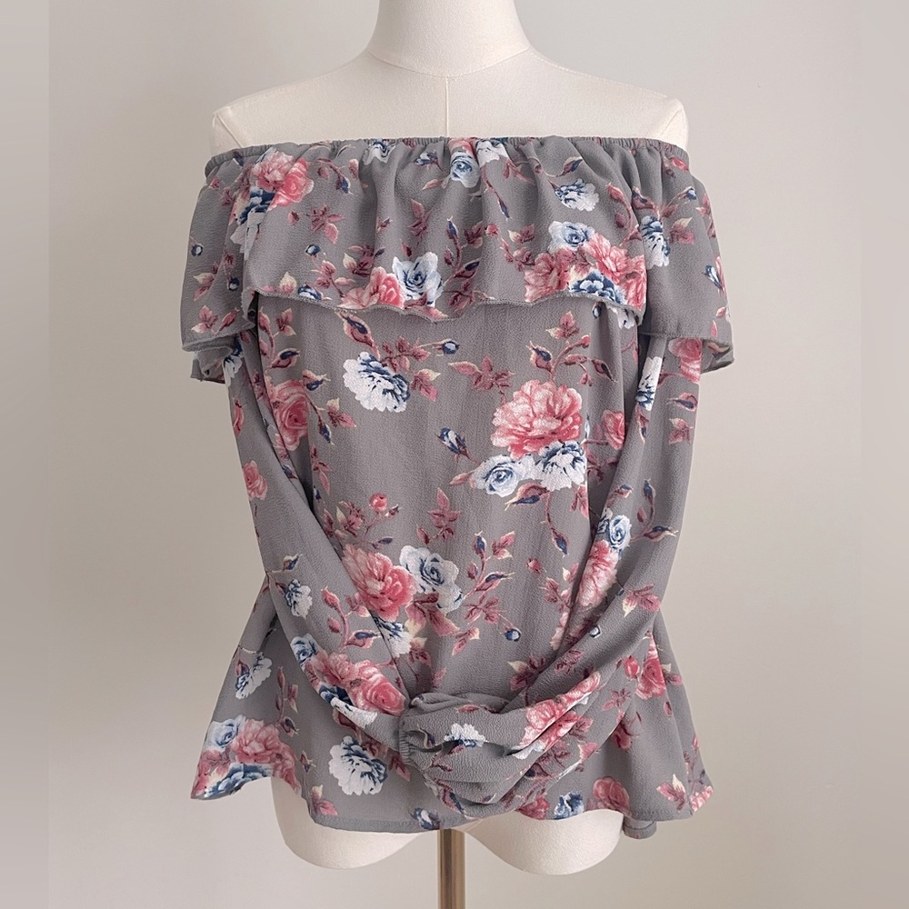 Peppermint Floral Blouse Size S